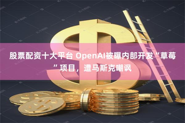 股票配资十大平台 OpenAI被曝内部开发“草莓”项目，遭马斯克嘲讽